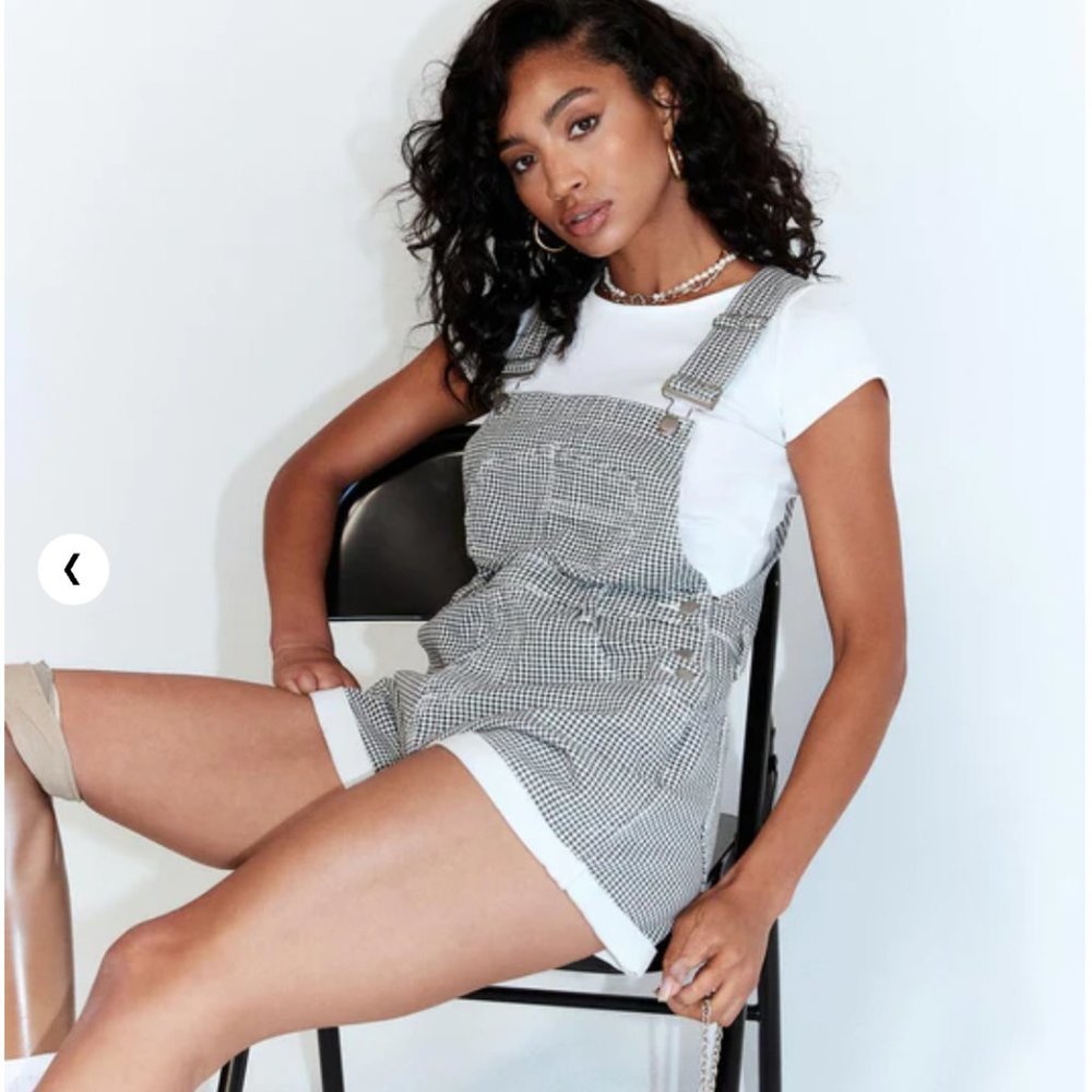 Princess Polly Gingham Overalls (Devils Day) - Size 0